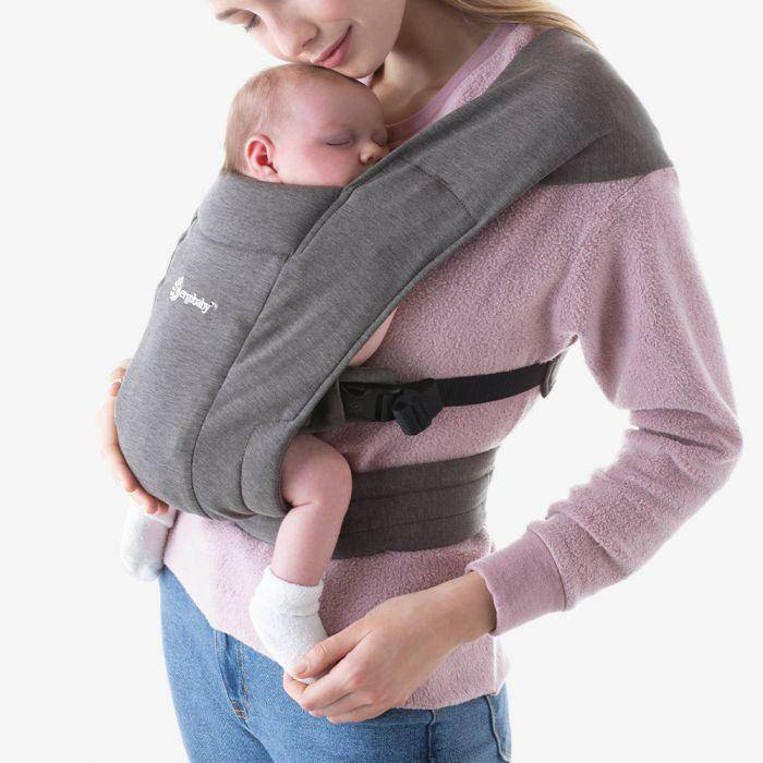 Ergobaby Embrace Cozy Newborn Carrier  Heather Grey - Traveling Tikes 