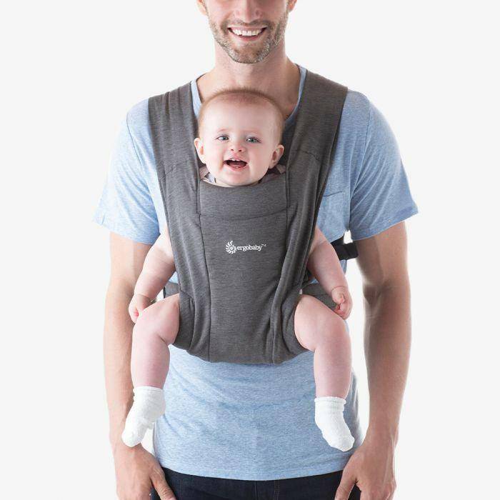 Ergobaby Embrace Cozy Newborn Carrier  Heather Grey - Traveling Tikes 