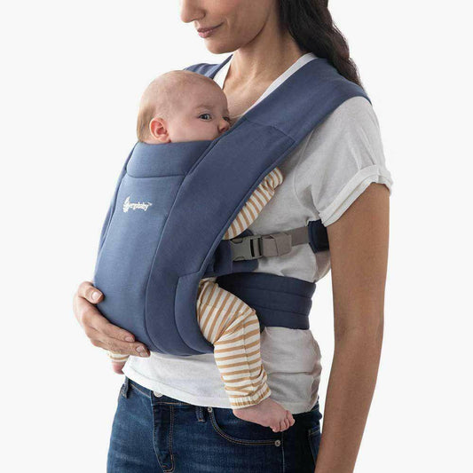 Ergobaby Embrace Cozy Newborn Carrier Soft Navy - Traveling Tikes 