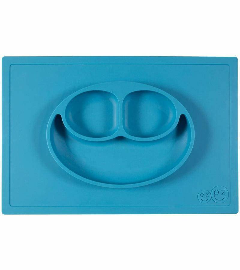 EZPZ Happy Mat Placemat & Plate - Blue - Traveling Tikes 