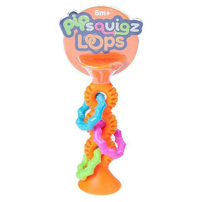 Fat Brain Toys PipSquigz Loops -  Orange - Traveling Tikes 