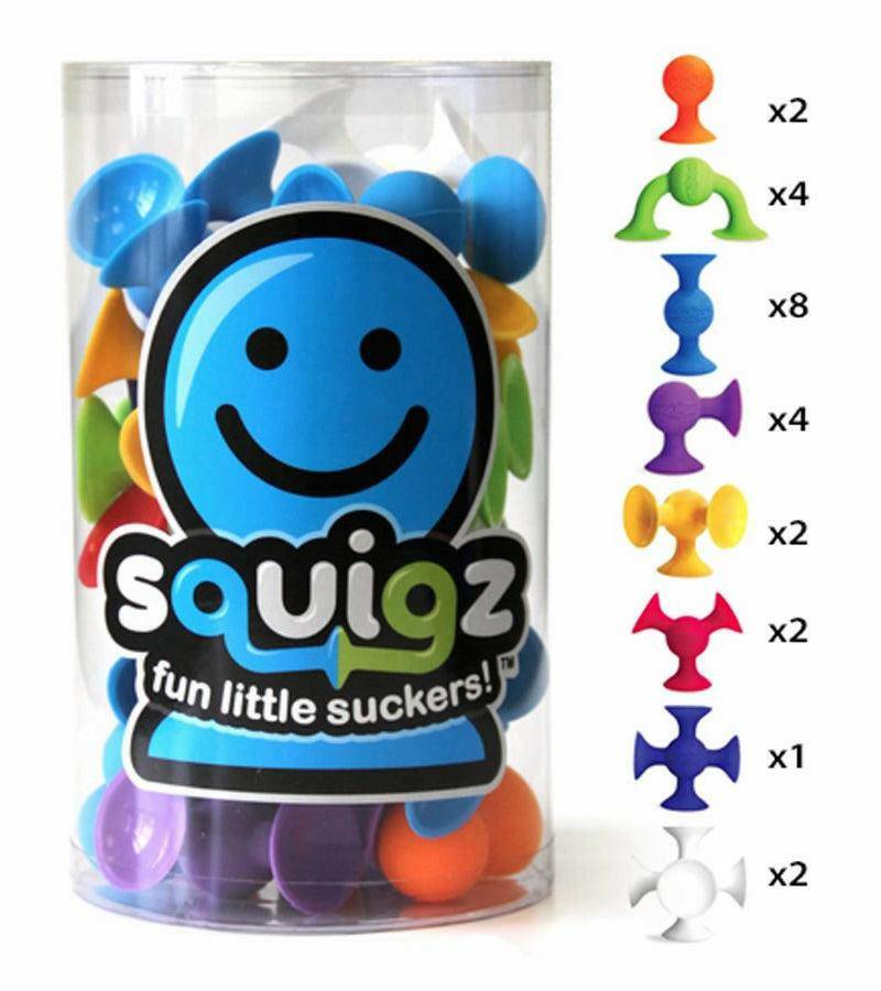 Fat Brain Toys Squigz Starter Set (24pc) - Traveling Tikes 