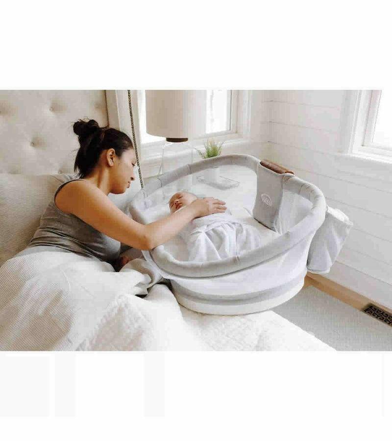 Halo Bassinest Swivel Sleeper Luxe Next Gen - Dove Gray Tweed - Traveling Tikes 