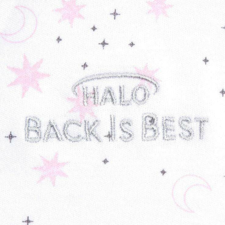 HALO SleepSack Swaddle Platinum - Moons Pink (Newborn) - Traveling Tikes 