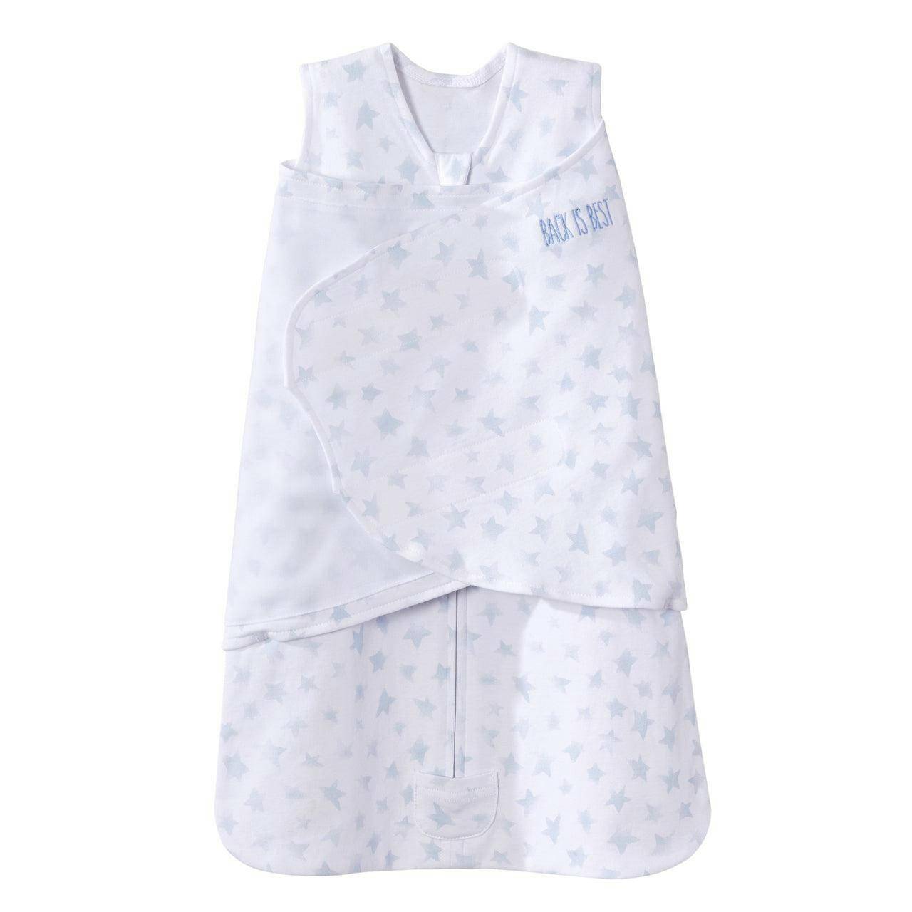 HALO SleepSack Swaddle Platinum - Pale Blue Twinkle (Small) - Traveling Tikes 