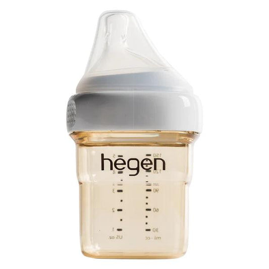 HEGEN 5OZ /150ML BABY BOTTLE WITH SLOW FLOW NIPPLE - Traveling Tikes 