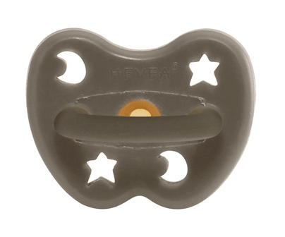 Hevea Pacifier 0-3M - Shiitake Grey - Traveling Tikes 