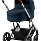 Cybex Balios S Lux 2 Stroller + Cot S Lux 2 Bundle - Silver Frame / Ocean Blue