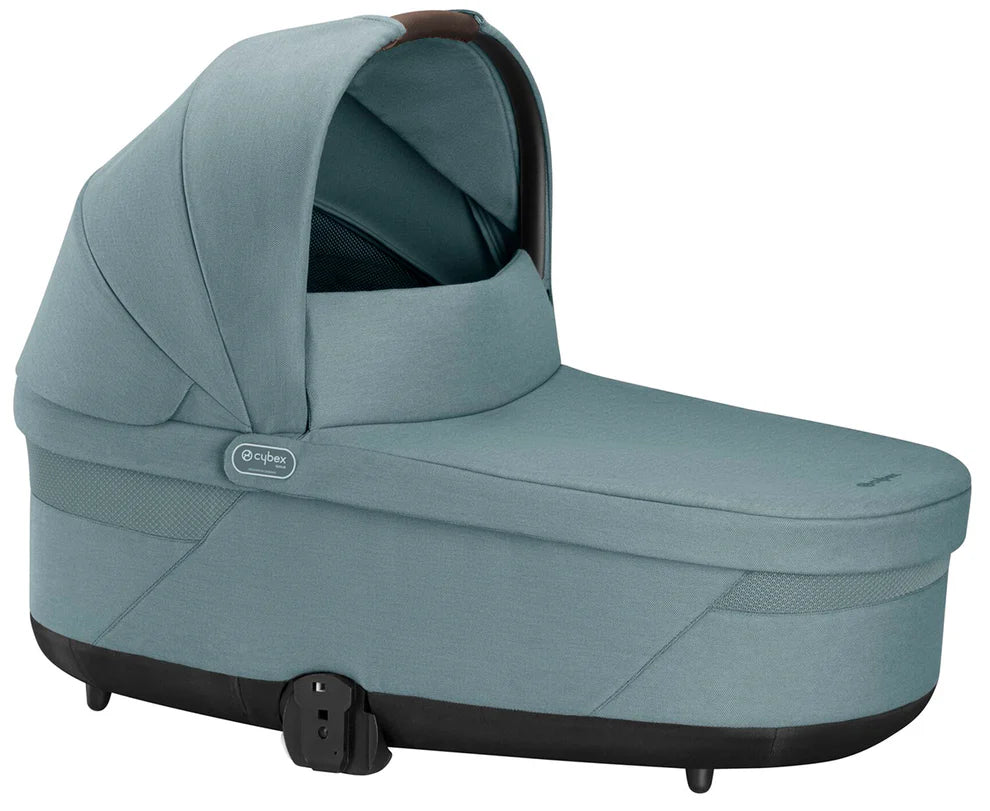 Cybex Balios S Lux 2 Stroller + Cot S Lux 2 Bundle - Taupe Frame / Sky Blue