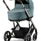 Cybex Balios S Lux 2 Stroller + Cot S Lux 2 Bundle - Taupe Frame / Sky Blue