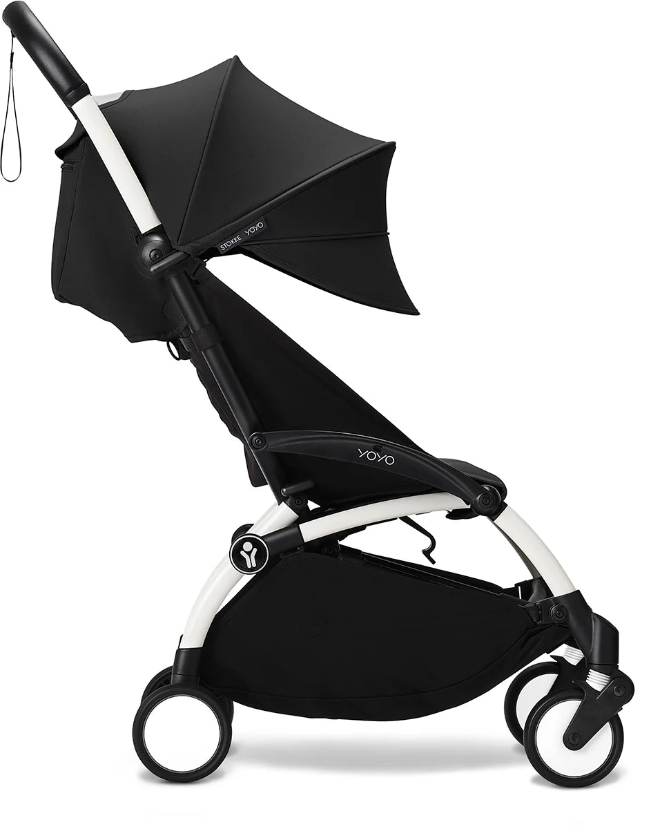 Stokke YOYO3 Ultra Compact 6+ Stroller (One Box) - White / Black