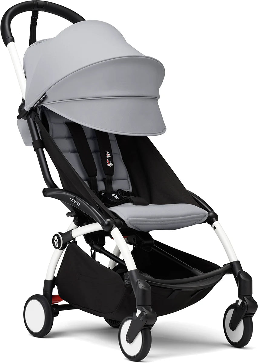 Stokke YOYO3 Ultra Compact 6+ Stroller (One Box) - White / Stone