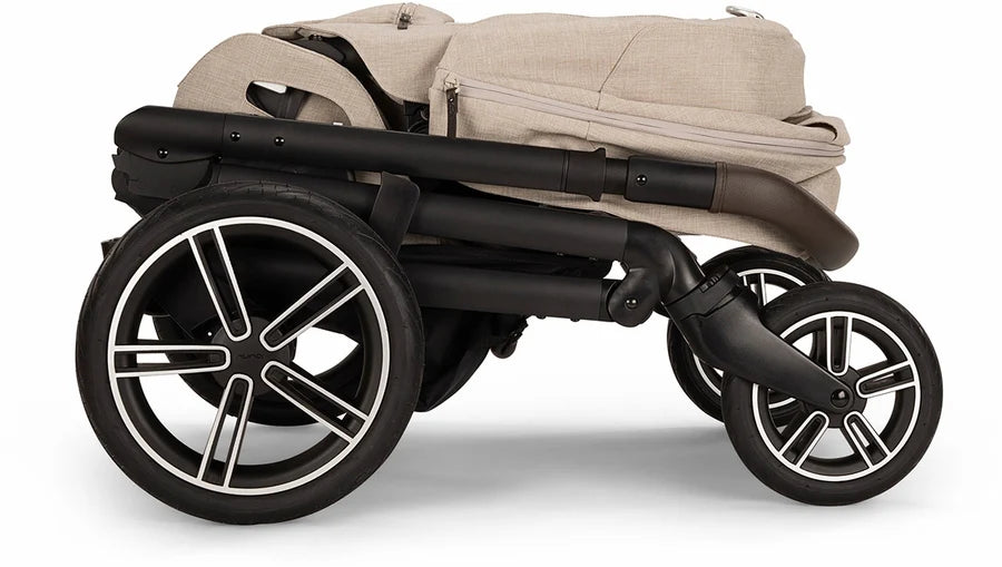 Nuna MIXX Next with Magnetic Buckle + PIPA Aire RX Travel System Bundle - Biscotti / Biscotti