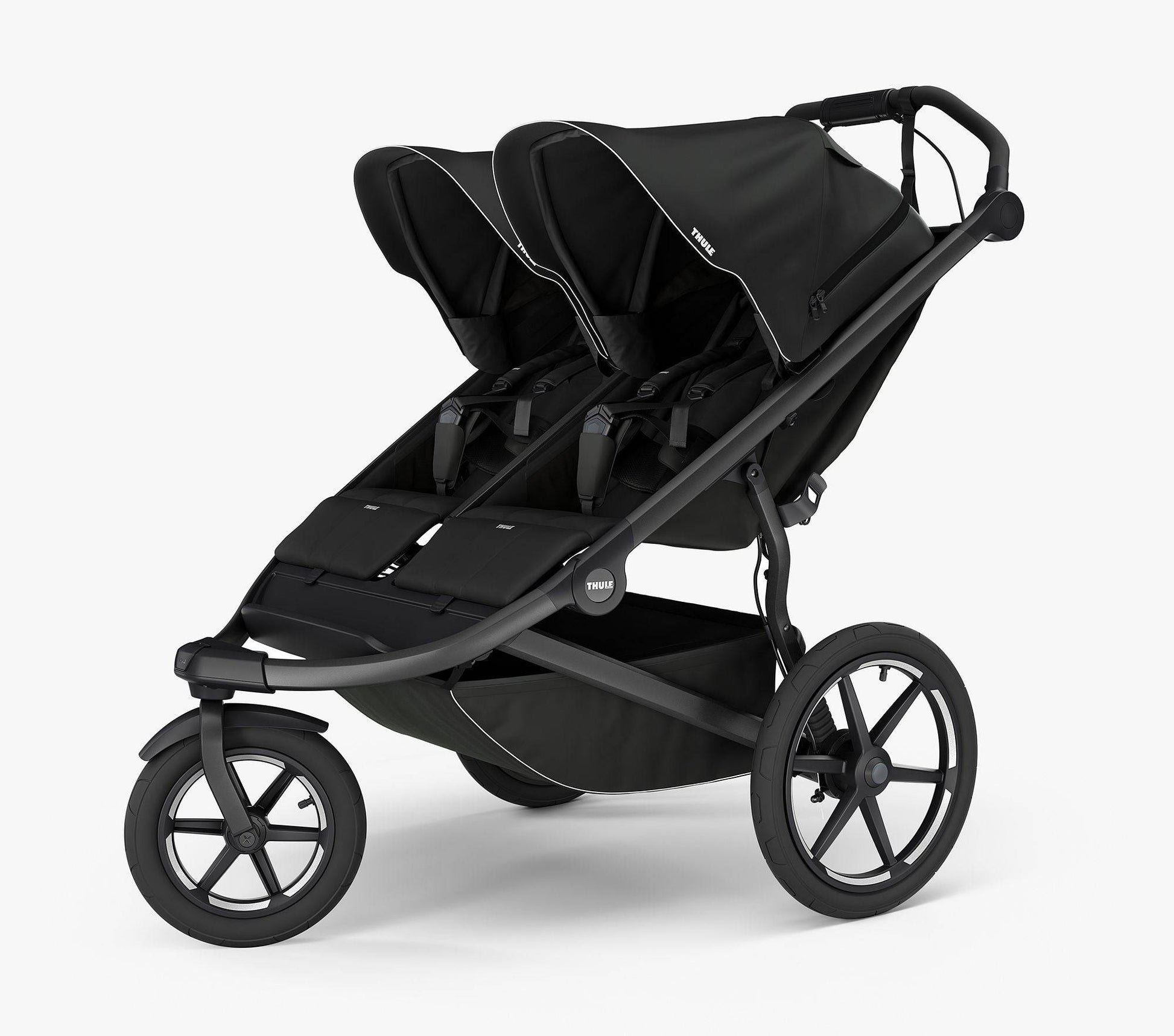 Thule Urban Glide 3 Double Jogging Stroller - Jet Black - Traveling Tikes 