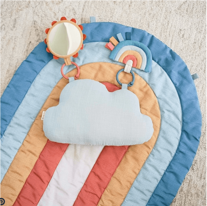 Itsy Ritzy Tummy Time Play Mat - Traveling Tikes 