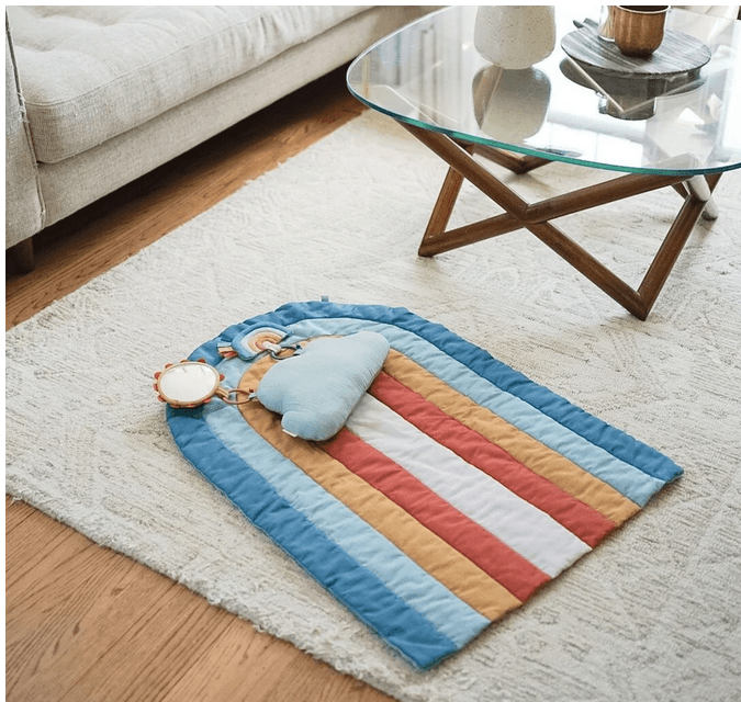 Itsy Ritzy Tummy Time Play Mat - Traveling Tikes 