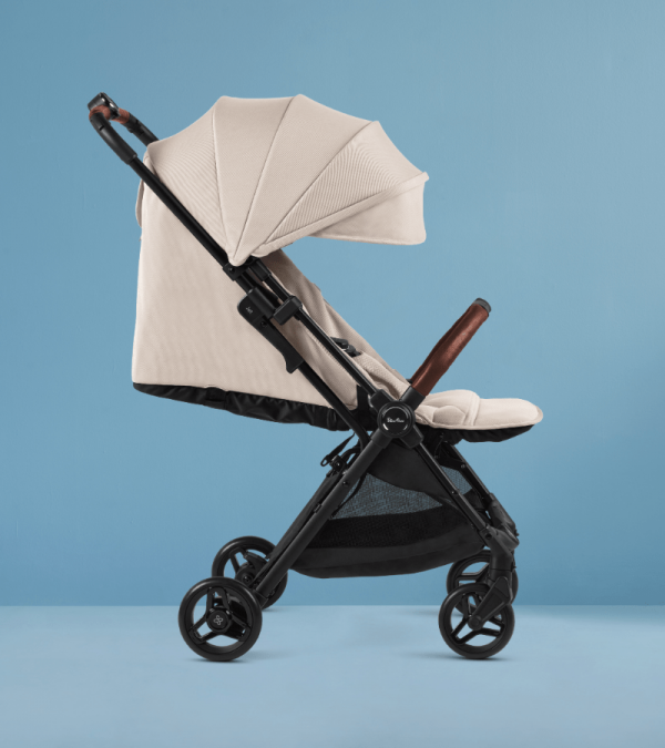 Silver Cross Jet 5 Ultra Compact Stroller - Almond White.