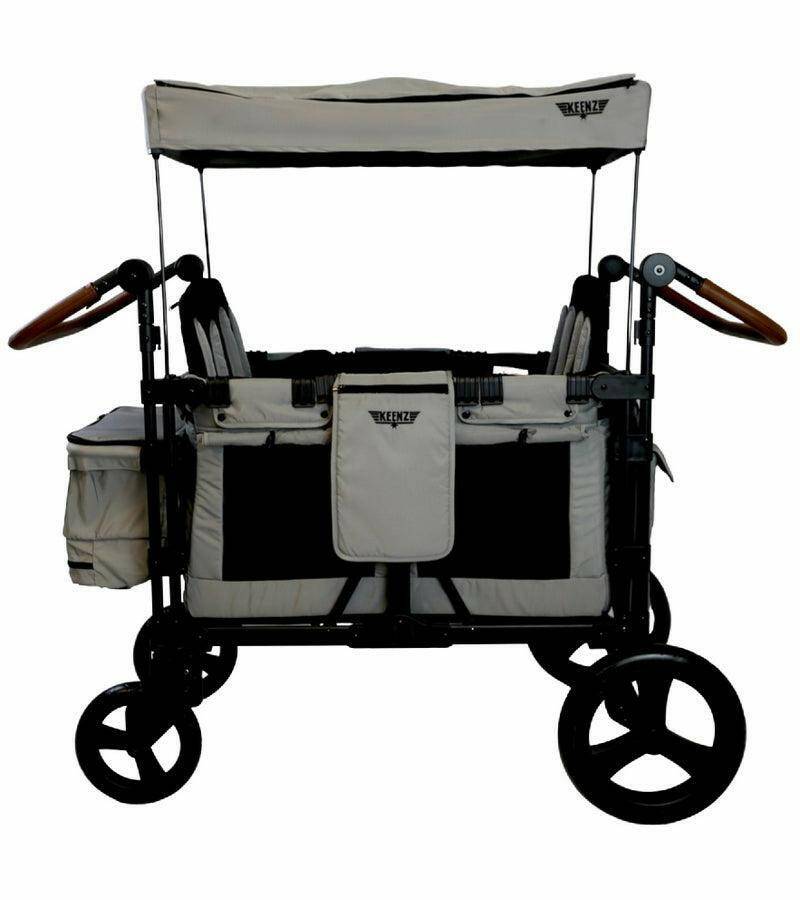 Keenz XC+ 2.0 (4 Seater) Stroller Wagon - Grey - Traveling Tikes 