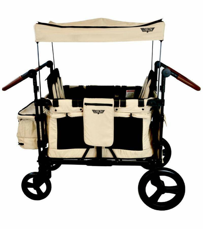 Keenz XC+ 2.0 (4 Seater) Stroller Wagon - Mocha - Traveling Tikes 