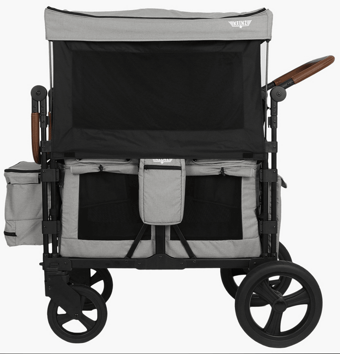 Keenz XC Luxury Comfort (2 Passenger) Stroller Wagon - Grey - Traveling Tikes 