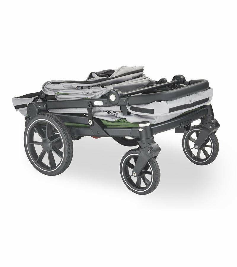 Larktale Caravan Coupe (2 Seater) Stroller Wagon - Gray/Black - Traveling Tikes 