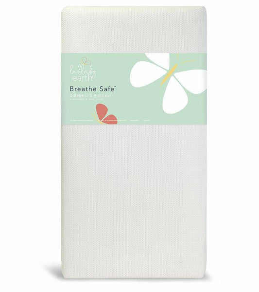 Lullaby Earth Breathe Safe 2-stage Crib Mattress - White LE16-WHT
