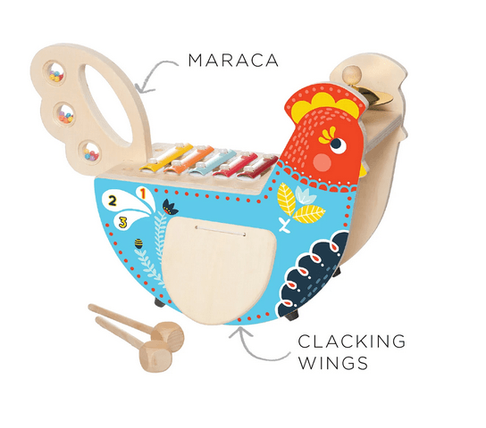 Manhattan Toy Musical Chicken - Traveling Tikes 