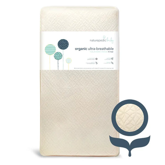 Naturepedic Organic Breathable 2-Stage Baby Crib Mattress (MC46) MC46