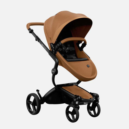 Mima Xari Max Stroller - Black/Camel/Black - Traveling Tikes 