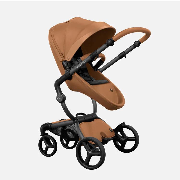 Mima Xari Max Stroller - Black/Camel/Black - Traveling Tikes 