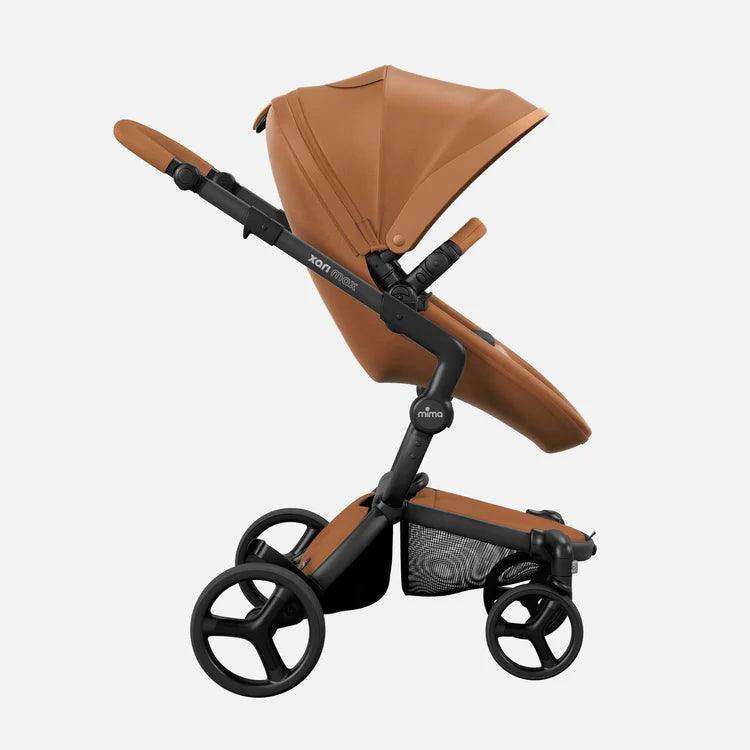 Mima Xari Max Stroller - Black/Camel/Black - Traveling Tikes 