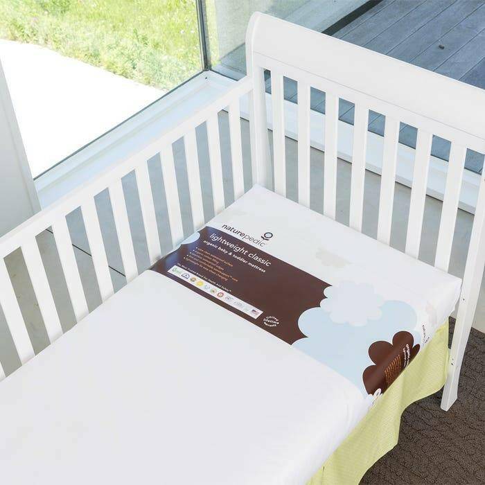 Naturepedic Classic Lightweight 2-Stage Organic Cotton Crib Mattress (MC32) - Traveling Tikes 