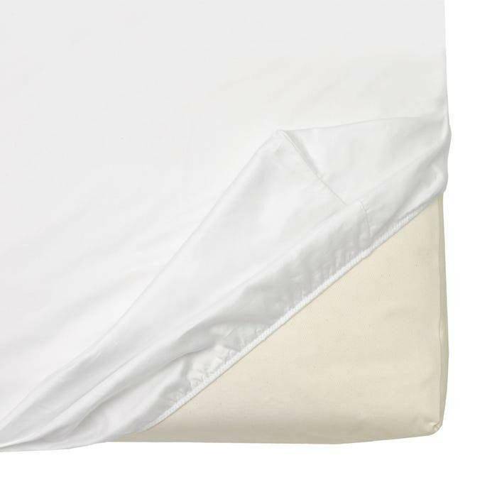 Naturepedic Organic Cotton Sateen Crib Sheet - White - Traveling Tikes 