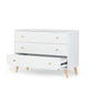 DaDaDa Austin 3-Drawer Dresser - White/Natural - Traveling Tikes 