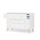 DaDaDa Austin 3-Drawer Dresser - White/Natural - Traveling Tikes 