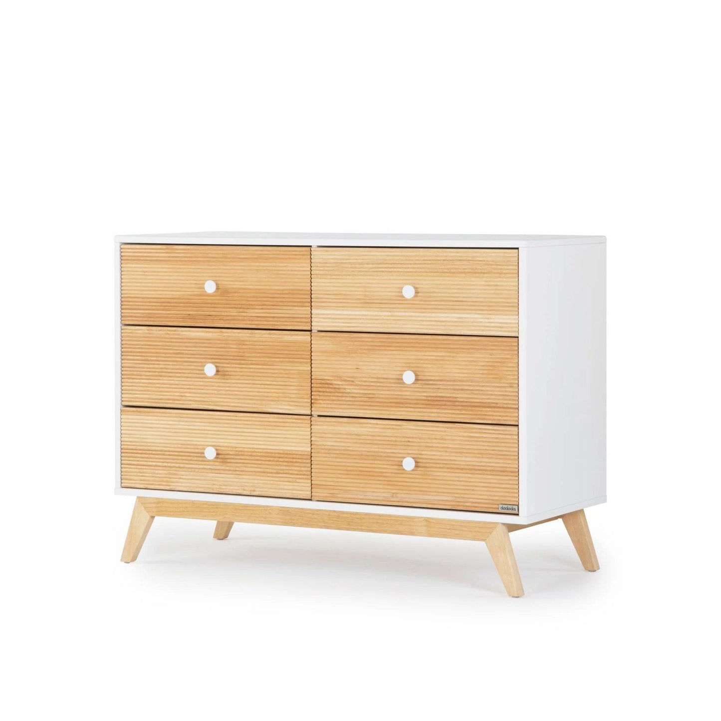 Dadada Merry 6-Drawer Dresser - White/Natural