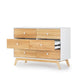 Dadada Merry 6-Drawer Dresser - White/Natural