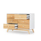 Dadada Merry 6-Drawer Dresser - White/Natural