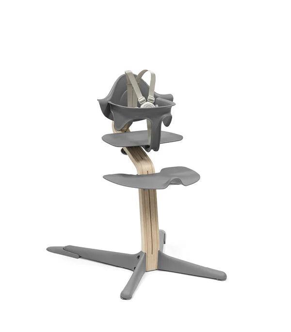 Nomi Highchair - Grey/Natural - Traveling Tikes 