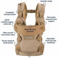 Nuna CUDL 4 in 1 Baby Carrier - Softened Camel - Traveling Tikes 