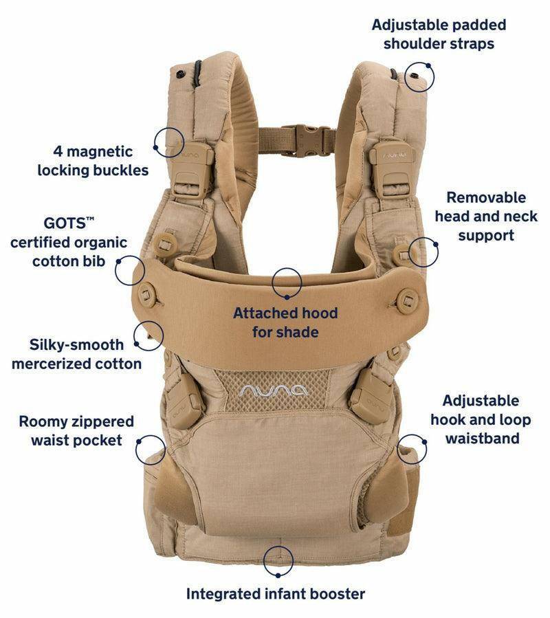 Nuna CUDL 4 in 1 Baby Carrier - Softened Camel - Traveling Tikes 