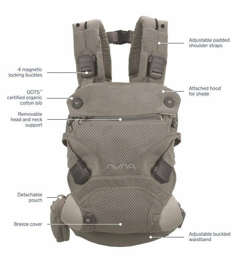 Nuna CUDL Clik 4 in 1 Baby Carrier - Fog - Traveling Tikes 