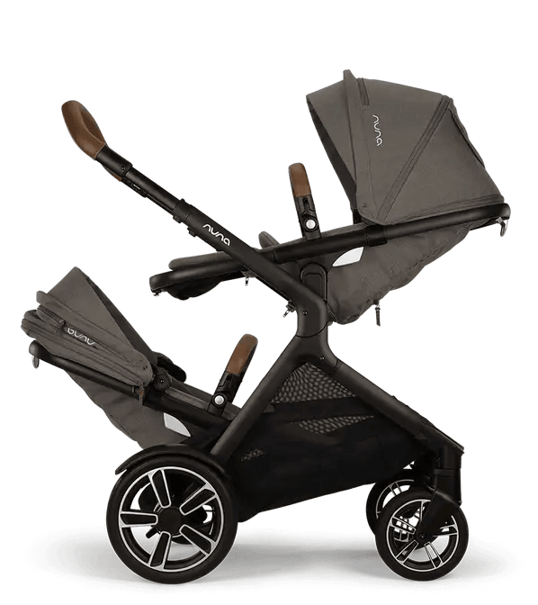 Nuna DEMI Next Double Stroller + Rider Board - Granite - Traveling Tikes 