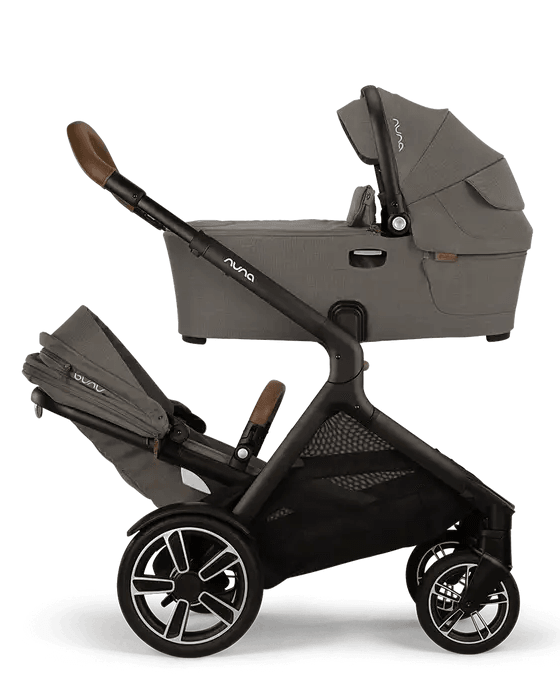 Nuna DEMI Next Double Stroller + Rider Board - Granite - Traveling Tikes 