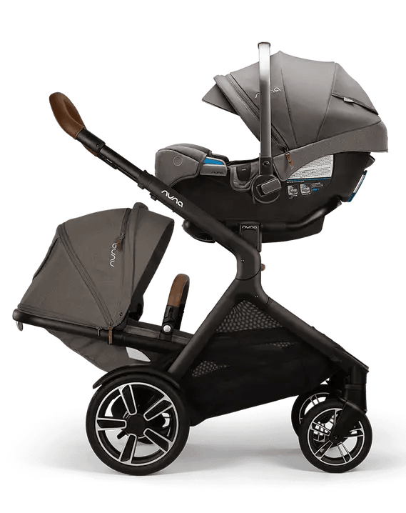 Nuna DEMI Next Double Stroller + Rider Board - Granite - Traveling Tikes 