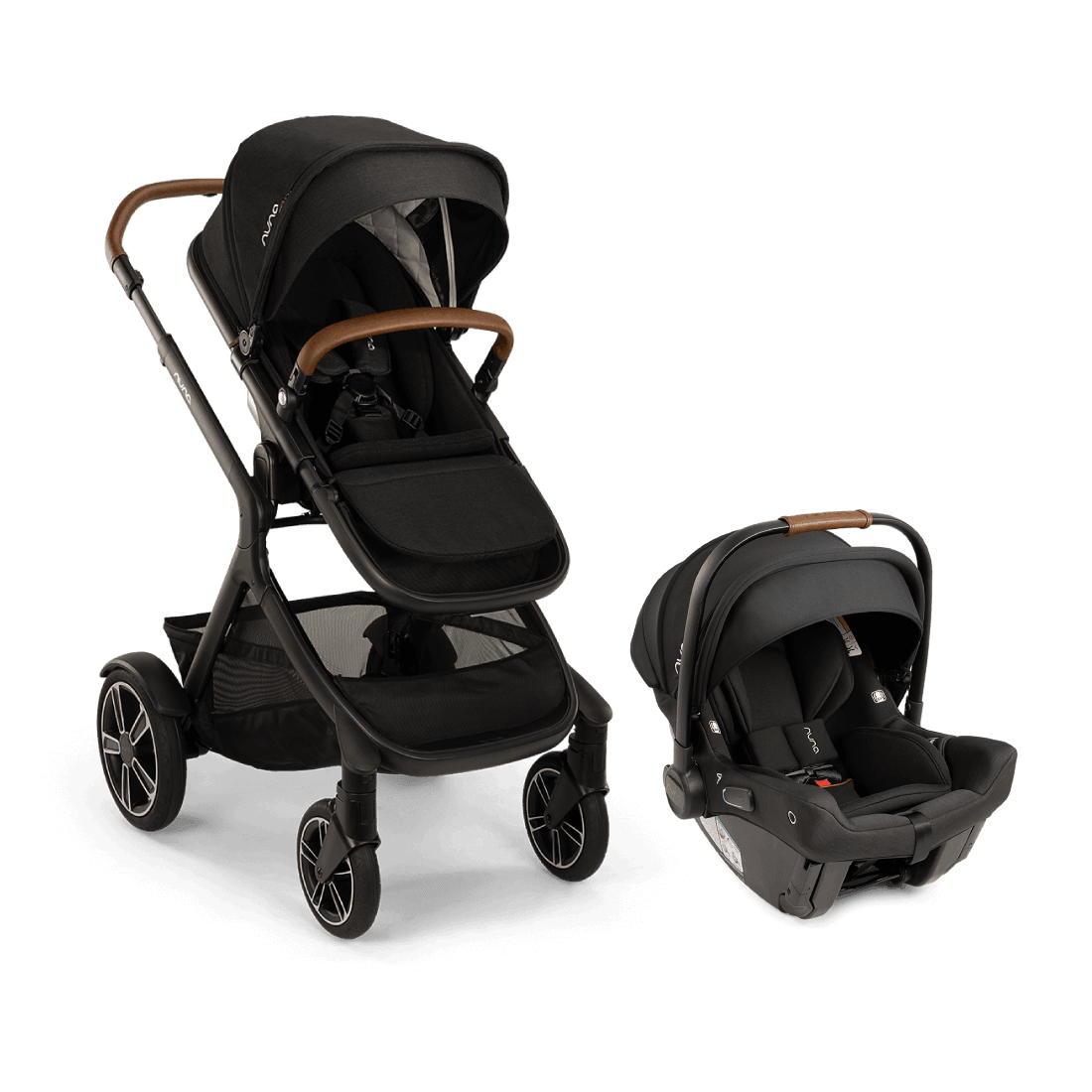 Nuna DEMI Next + PIPA Urbn Travel System Caviar - Traveling Tikes 