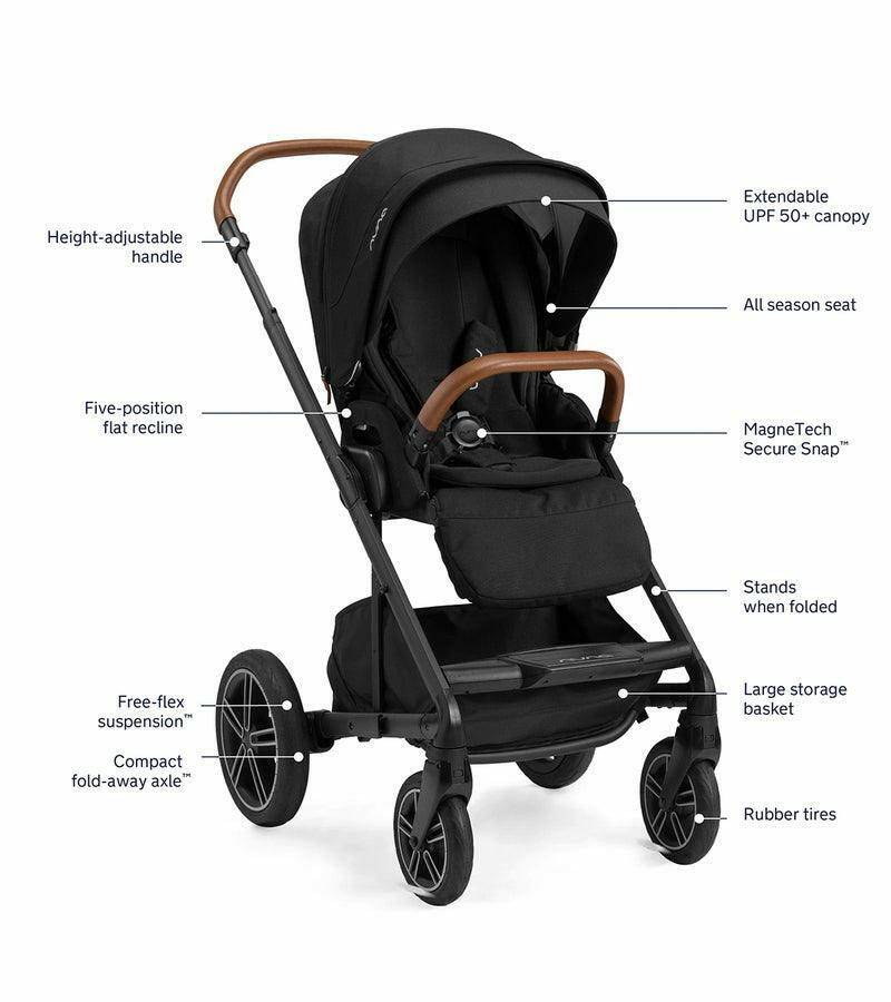 Nuna MIXX next + PIPA urbn Travel System - Caviar - Traveling Tikes 