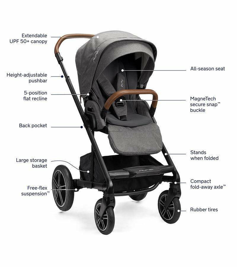 Nuna MIXX next + PIPA urbn Travel System - Granite