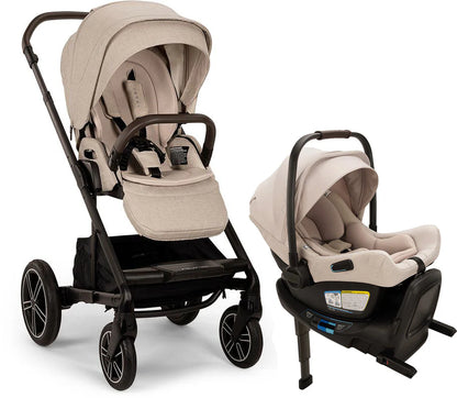 Nuna MIXX Next with Magnetic Buckle + PIPA Aire RX Travel System Bundle - Biscotti / Biscotti ST13453BIS-CF18508600BIS