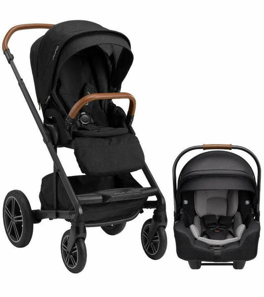 Nuna MIXX Next with Magnetic Buckle + Pipa RX Infant Car Seat Bundle - Caviar - Traveling Tikes 